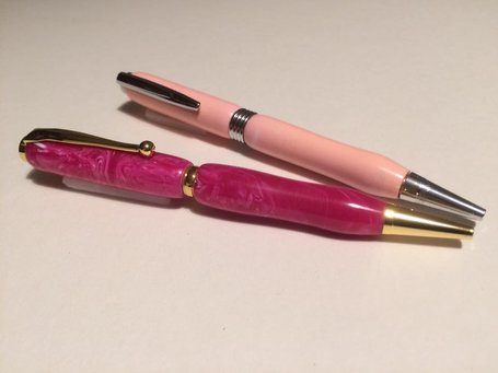 Pink Acrylic Pens