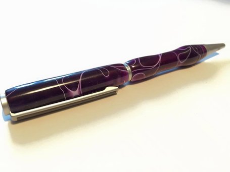 Purple Twist Acrylic Pen